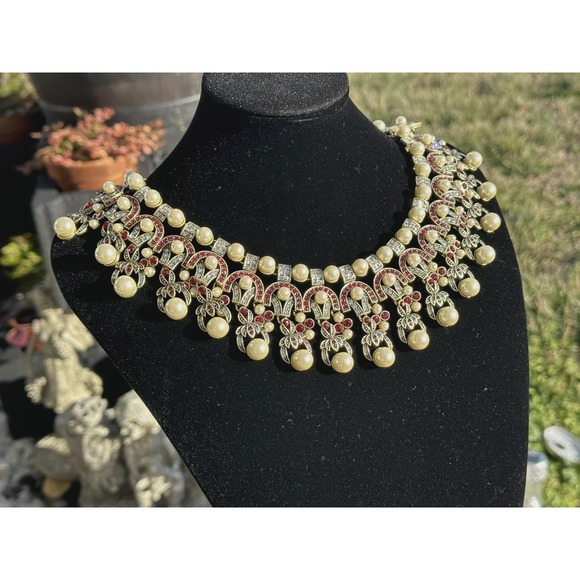 NEW Heidi Daus "Masterful Combination of Color" Crystal Drop Link Necklace - Picture 2 of 5